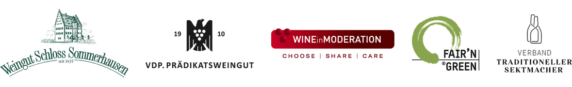 Logo vinařství Schloss Sommerhausen a certifikace